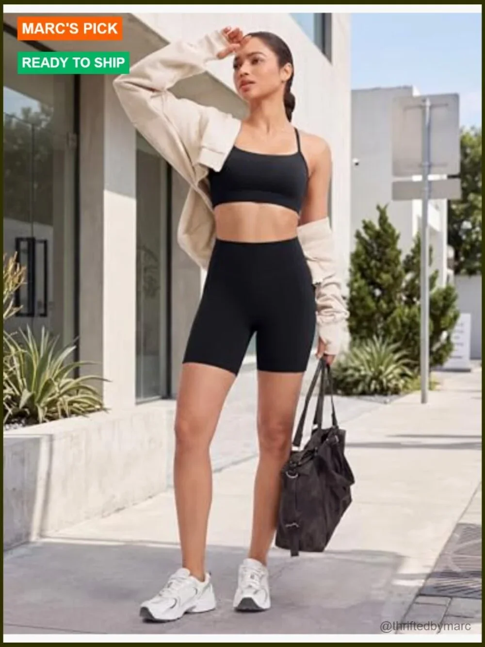 Biker Shorts with Pockets Spandex Workout Shorts for Women